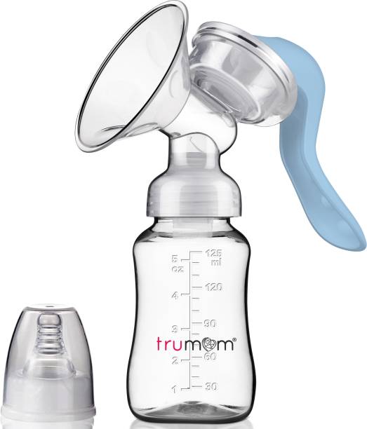 TRUMOM USA Breastfeeding Pump & Bottle 125ml Handheld Breast Milk Pumping Machine 6004  - Manual