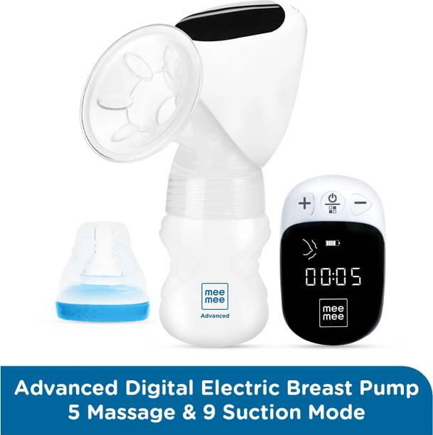 MeeMee Advance Digital Electric Breast Pump for Breastfeed|5 Massage & 9 Suction Mode  - Manual