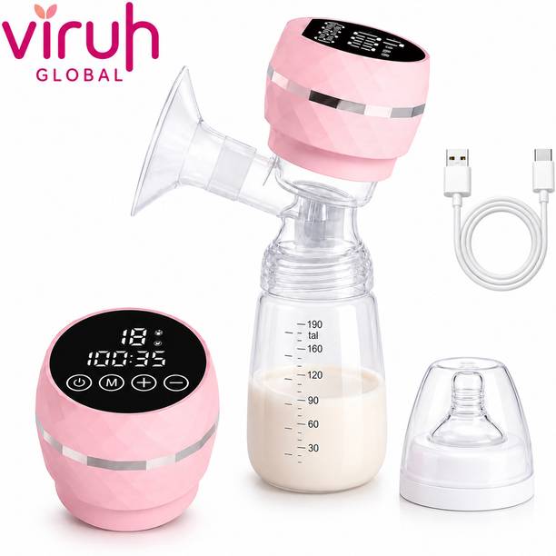 VIRUH GLOBAL Electric Breast Pump Portable, USB Rechargeable  - Electric
