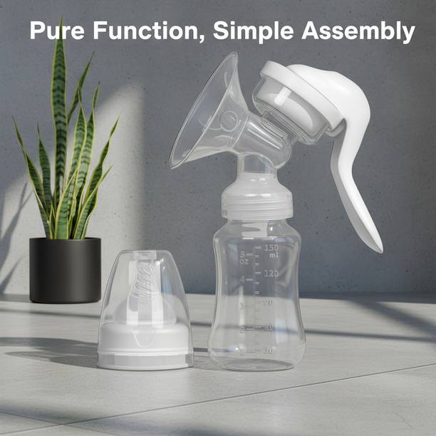 Bluezoo Manual Breast Pump BPA Free | Soft Silicone Suction | Portable Hand Pump  - Manual