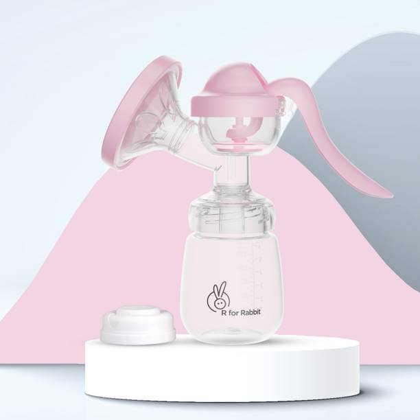 R for Rabbit First Feed Cozy Breast Pump | 2 Level Suction Adjustment | Soft & Gentle  - Manual