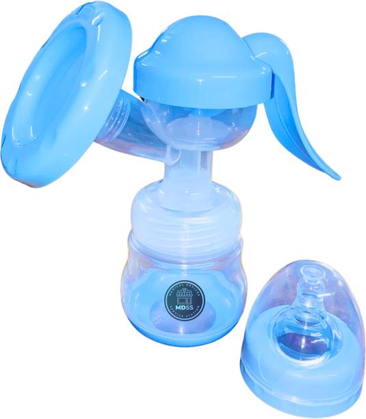 MDSS Manual Breast Pump | 3-Level Suction | BPA Free (Blue)  - Manual