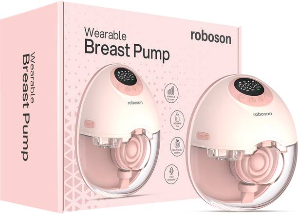 Roboson Electric Wearable Breast Pump with 4 Modes & 12 levels with Rechargeable Battery - Electric