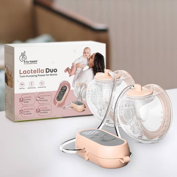 R for Rabbit Lactella Duo Electric Breast Pump with 12 Levels of Suction & Massage  - Electric