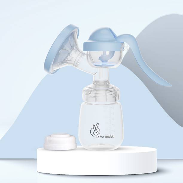R for Rabbit First Feed Cozy Breast Pump | 2 Level Suction Adjustment | Soft & Gentle  - Manual