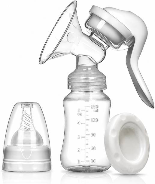 AELENCY Manual Breast Milk Pump, Nipple Feeding Bottle, Massage Pad, BPA free  - Manual