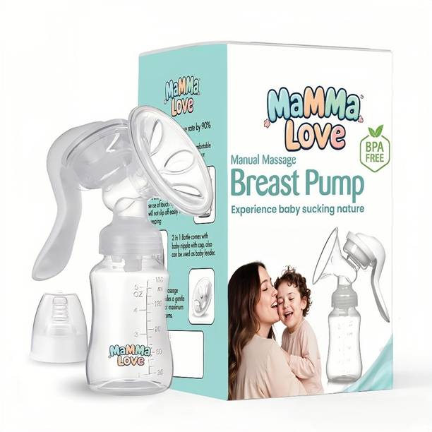 Mamma Love Manual Massage Breast Pump (Experience Baby Sucking Nature)  - Manual