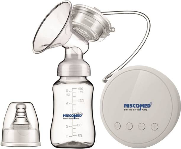NISCOMED First Feed Electric Breast Pump For New Moms (Clear)  - Electric