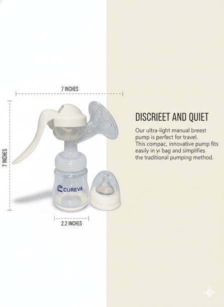 CUREVA DECISIVE Manual Breast Pump for Feeding Mothers  - Manual