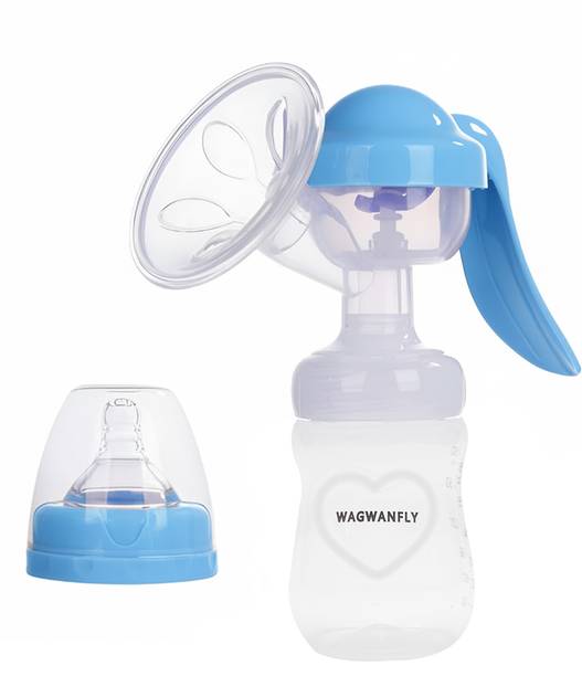 Wagwanfly Manual Breast Pump, Feeding Pump for Breastfeeding, BPA Free and Anti-Colic  - Manual