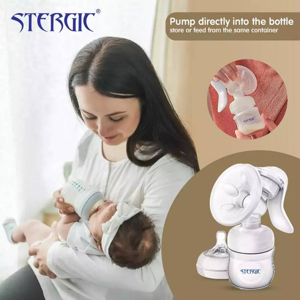 MGmeowgirl Manual Breast Pump with 3 Intensity Levels Suction Adjustment BPA Free  - Manual