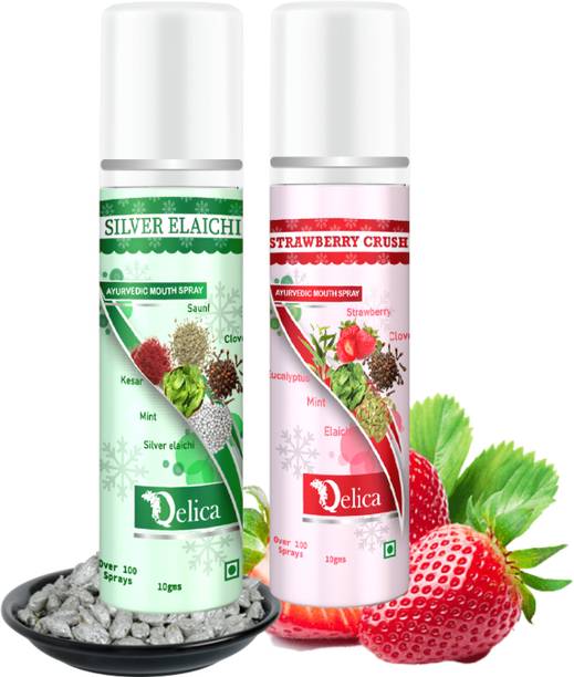 Qelica Ayurvedic Mouth Breath Freshener for Men and Women Spray