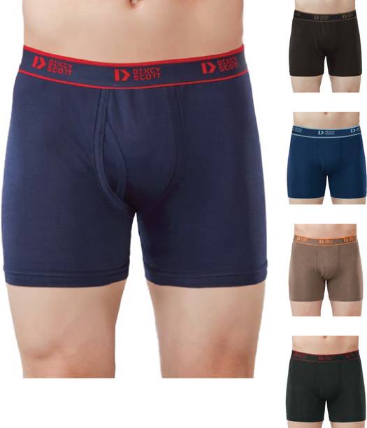 Dixcy Scott Originals पुरुषों के लिए Cross 100% Combed Cotton - Breathable | Fly front C-open ब्रीफ 5 का पैक