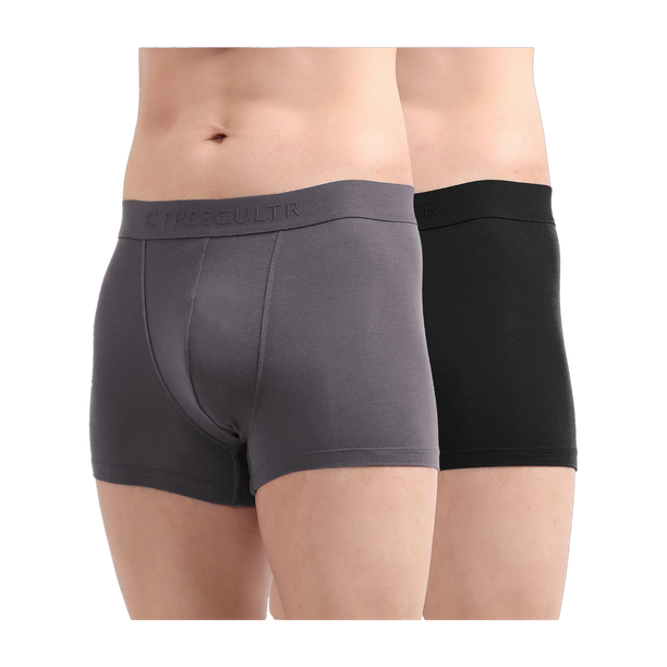 Pack of 2 Underwear Anti Bacterial Micromodal BreatheTech (Pack of 2) Solid Men Trunk