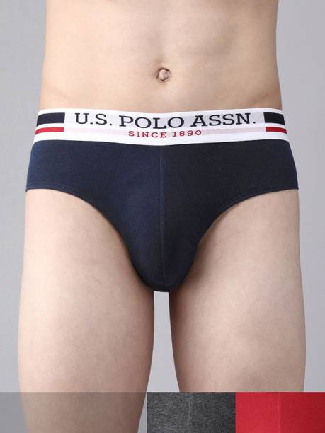 U.S. POLO ASSN. Pack of 3 Solid Men Brief