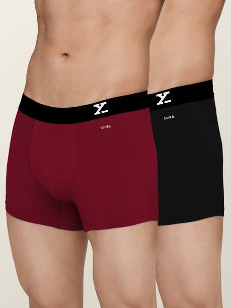Pack of 2 Aero Anti-bacterial Odour-free cotton Colorblock Men Trunk
