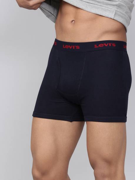 LEVI'S 001 100% Cotton Solid Mid-Rise Solid Men Trunk