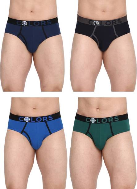 COLORS by Rupa Frontline Pack of 4 Solid Men Brief