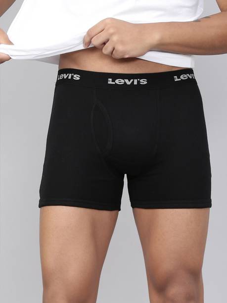 Contoured Double Pouch, Tag Free & Smartskin Technology Style# 001 Classic Solid Men Trunk