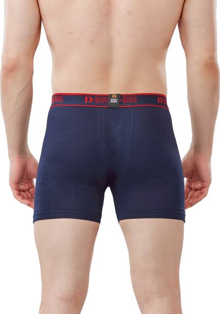 Dixcy Scott Originals Pack of 5 Cross 100% Combed Cotton - Breathable | Fly front C-open Solid Men Trunk