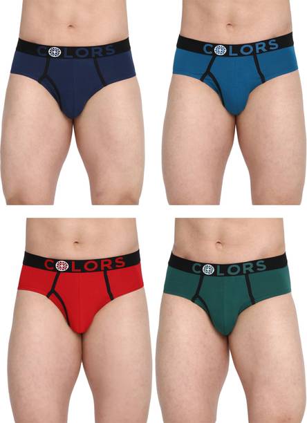 COLORS by Rupa Frontline Pack of 4 Solid Men Brief