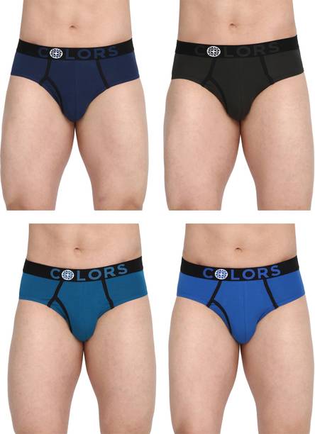 COLORS by Rupa Frontline Pack of 4 Solid Men Brief