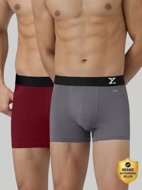 XYXX Pack of 2 Aero Anti-bacterial Odour-free cotton Solid M...