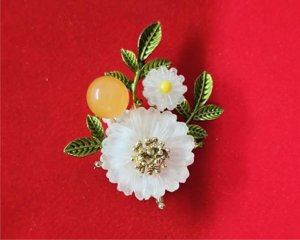 IDHAN Translucent Floral Brooch Brooch