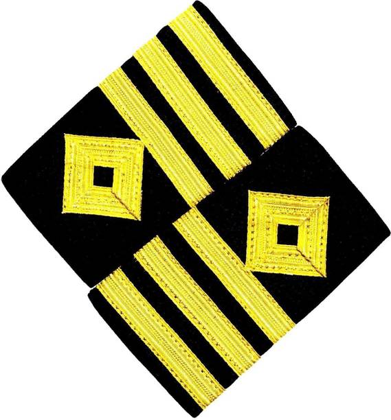EMARINERSAPP Merchant Navy Chief Officer Soft Epaulettes Brooch