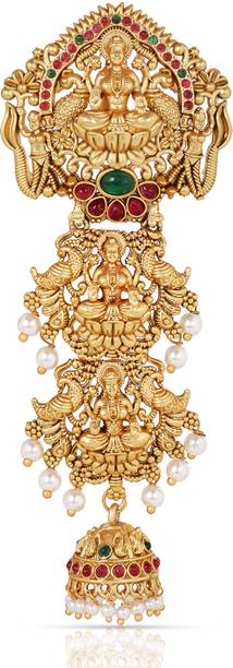 DEORA JEWELLERY South Indian style temple hair brooch Choti for Women Brooch