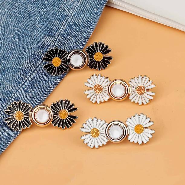 CUZWAVE Jeans Button Pins Waist Tightener 4pcs Brooch