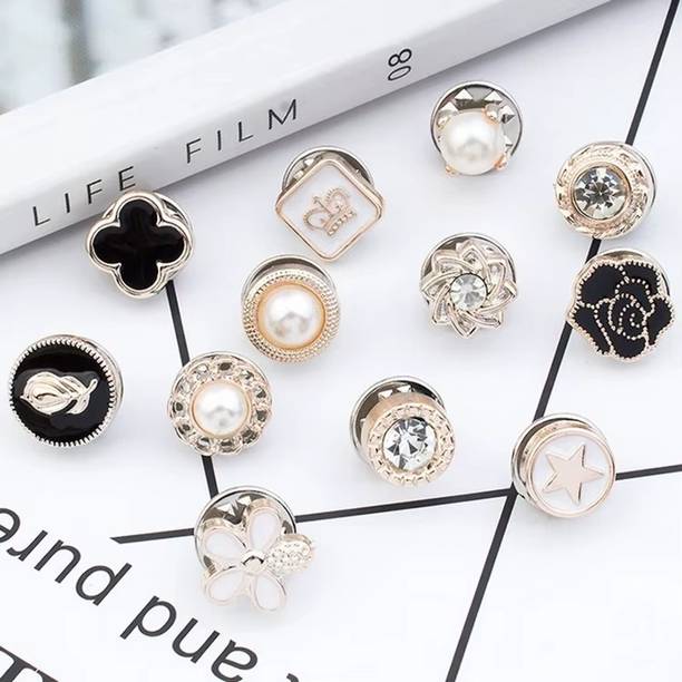 Orielle Cute Floral & Cartoon Designer Snap Buttons for Kurti, Blouse & Dress Brooch