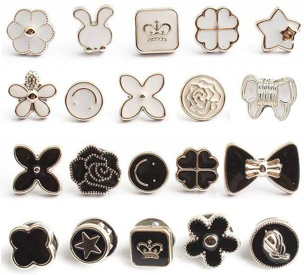 VOIISH 20pcs Brooch Pins for Women Cover Up Button Pins Instant Button Jeans,Shirt Brooch