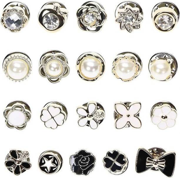TREXEE 20 Pieces Brooch Pin for Women Jeans Shirt Coat Dress Clothes Sweater Hat Bags Brooch