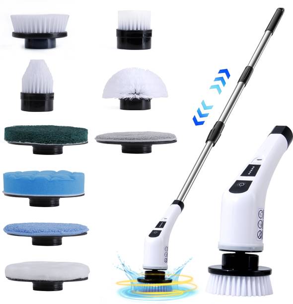 Spotview 9-in-1 Electric Cleaning Brushes For Multiple Surface (Pack of 2) Plastic Wet and Dry Brush