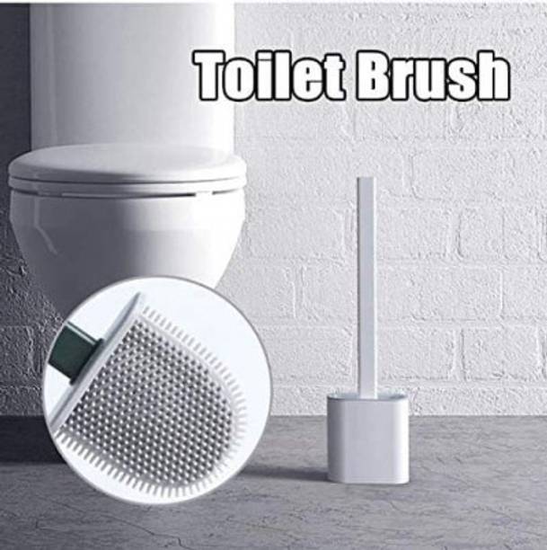 KRIYAART Silicone Toilet Brush with Holder Set Silicone...