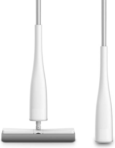 Purabelle Upgraded Hands-Free Squeeze Microfiber Flat Spin Mop System Mop Head Microfibre Wet Brush