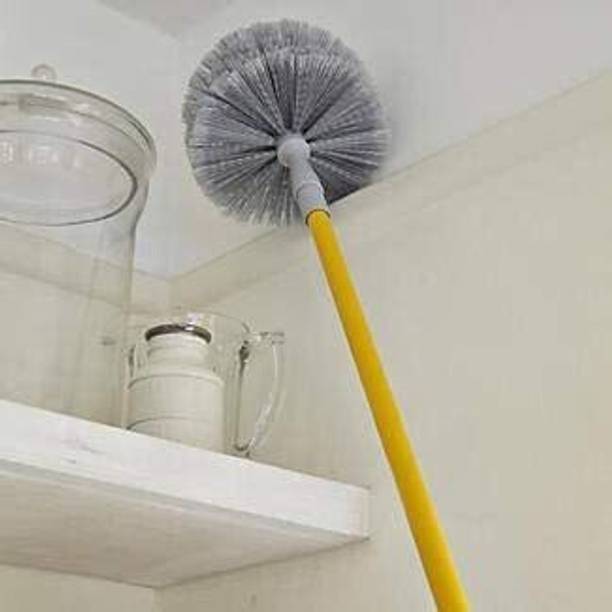 Trimurti Gobhi Jala Stick Broom for Home, Office, Kitchen Ceiling Cleaning Jala Cleaning Broom with Telescopic Extra Long Handle Plastic Wet and Dry Brush (Multicolor) Gobhi Jala Stick Broom for Home, Office, Kitchen Ceiling Cleaning Jala Cleaning Broom with Telescopic Extra Long Handle Plastic Wet and Dry Brush (Multicolor) Nylon Dry Broom