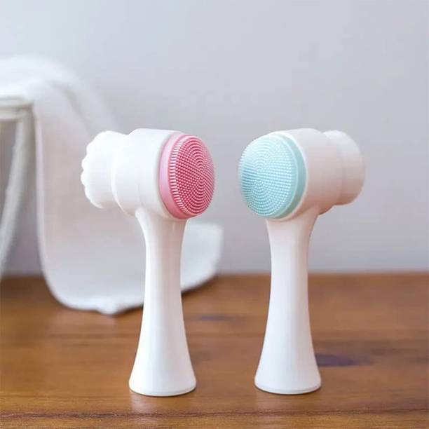 Pridhur creation 2 in 1 Face Scrubber Beauty Products Silicone Wet and Dry Brush