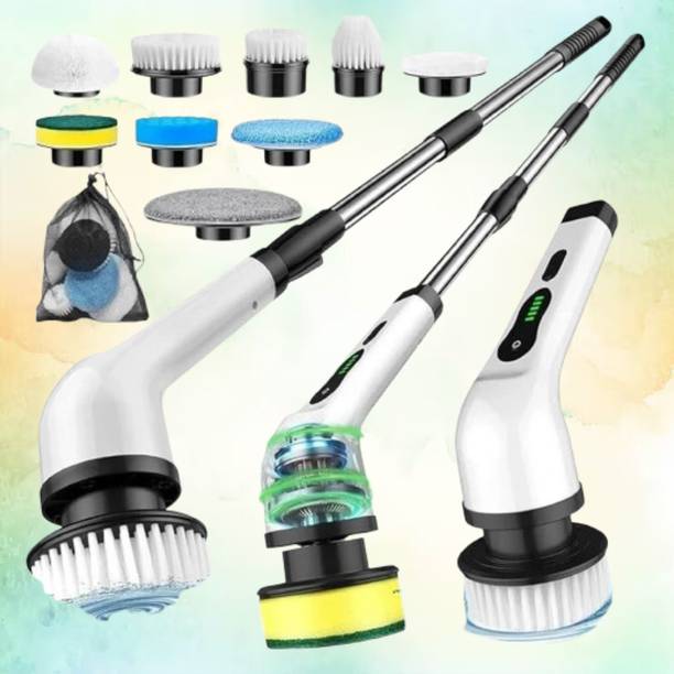 Heneric enterprise Electric Spin Scrubber with Easy Grip Design Plastic Dry Brush