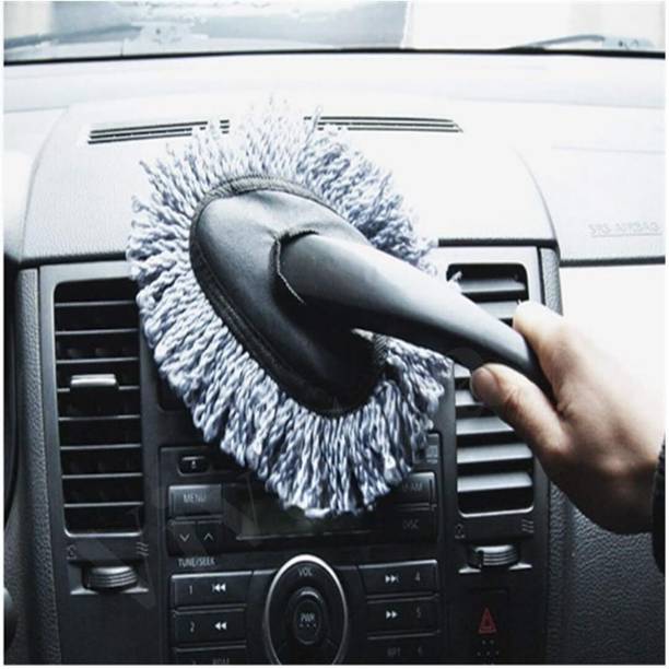 PUD TRADERS Car Cleaning Duster Brush, Microfiber Cleaner for Car, Bike & Home Furniture Microfiber Car Dash Duster Brush Vehicle Interior Cleaner