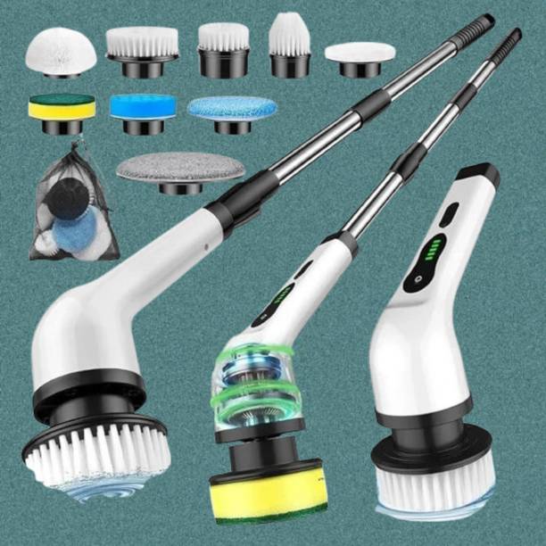 TCOZA Electric Spin Scrubber with Powerful Rotation Speed Plastic Dry Brush