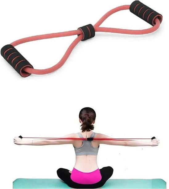 SHRESHA 8 Shaped Latex Tube, Soft Chest Expander Fitness Exercise, Workout Chest Arm Resistance Tube