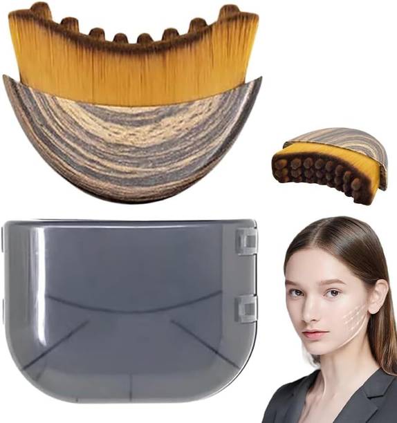 GLOW VEDDA Lymphatic Contour Face Brush Soft Bristle Facial Cleansing Massage