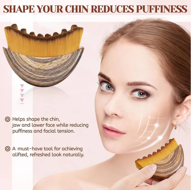 Utrust Contour Face Brush,Lymphatic Drainage Massager for Chin & Jawline with Case