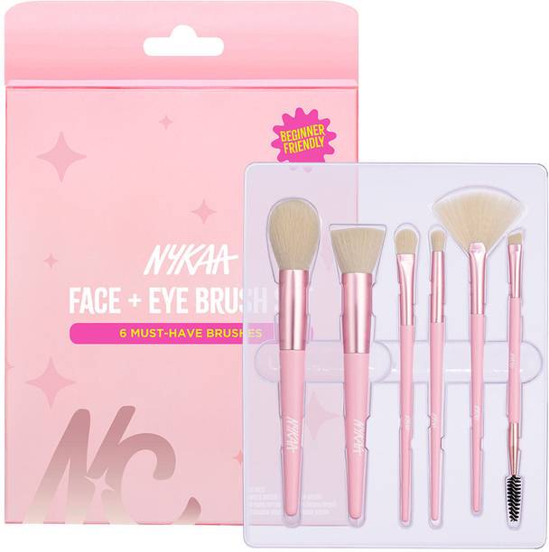 NYKAA Face & Eye Brush Set – Soft Bristles For Flawless Application