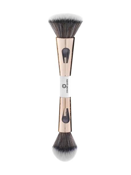 COLORS QUEEN 4 in 1 Foundation, Powder, Eyeshadow Blending and Flat Brush Set