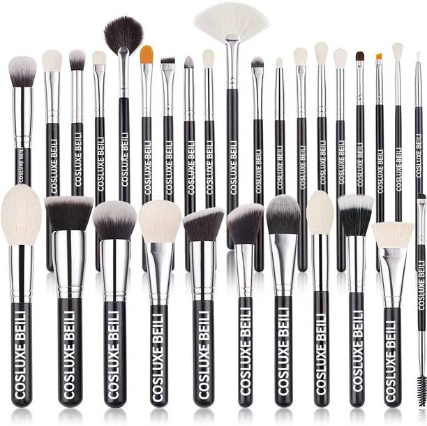 COSLUXE BEILI BEILI 30Pcs Professional Makeup Brushes,Natural Goat Hair Premium Synthetic Set