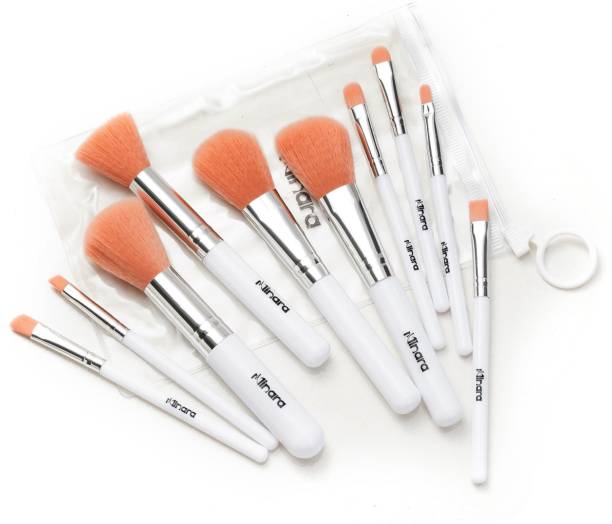 MINARA Makeup Brush Applicator Set of 10 with Pouch