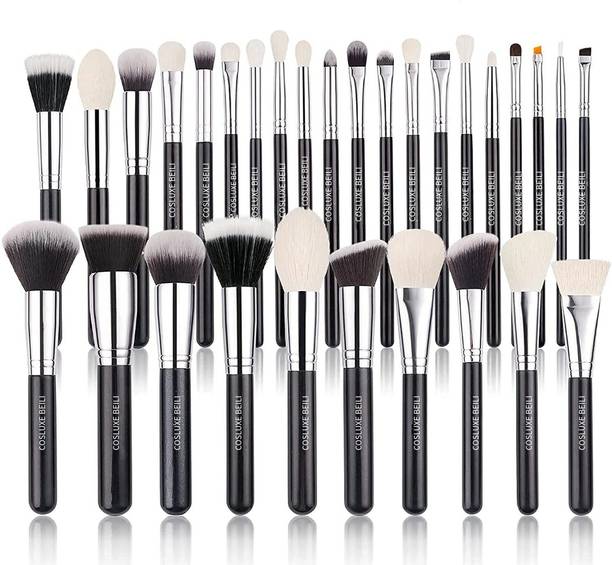 COSLUXE BEILI Beili Makeup brush Set,30Pcs Natural Goat Hair Make Up Brushes Set B-30